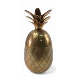 Vintage Brass Pineapple Lidded Canister