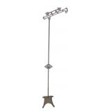 Cast Iron Arrow Motif Weather Vane Stand, 55' H