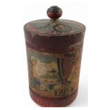 Russian Hand-Painted Wooden Box, 8.5'H