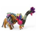 Chiapas Mexico Folk Art Wool Animalitos, Pair