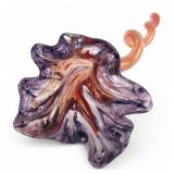 Hand-Blown Art Glass Flower Sculpture, 11' H