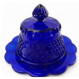 VTG Mosser Glass Cobalt Blue Grape & Cable Butter