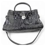 Michael Kors Hamilton Satchel in Python-Embossed L