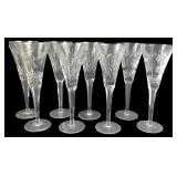 Waterford Crystal Champagne Flutes, 9' H