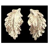 14K Gold Leaf Stud Earrings