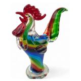 Dale Tiffany Favrile Art Glass Rooster, 11.5' H