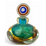 Fifth Avenue Crystal Sommerso Art Glass Perfume