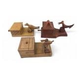 VTG Mechanical Bird Cigarette Dispensers, Set of 3