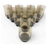 VTG Libbey Tawny Accent Smoky Tint Glasses