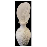 Signed Matte White Porcelain Bisque Perfume Bottle