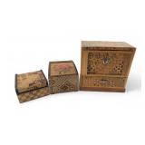 Japanese Yosegi-Zaiku Marquetry Box Set