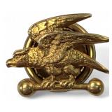 10K Gold Eagle on Bar Lapel Pin