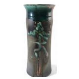 VTG Tony Evans Signed Raku Pottery Vase, 11.5' H