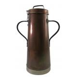 French Copper and Wrought Iron Milk Can