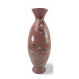 XL Nicaraguan Sgraffito Clay Vase with Bird Design