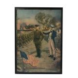 E.G. Renesch Pershing in France WWI Lithograph