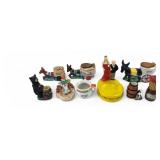 VTG Ceramic Novelty Ashtrays and Match Holders