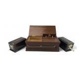 Vintage Musical Skeleton and Coffin Cigarette Disp