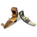 VTG Lador Sorrento Inlaid Wood Gondola Music Box