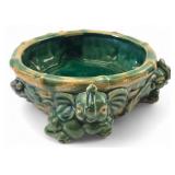 VTG Majolica Style Elephant Ceramic Planter