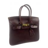 Brown satchel in the Style of Hermes Birkin