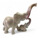 Hand Carved Kenyan Soapstone Elephant Statuette