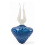A. Wu Signed Hand-Blown Art Glass Vase and Stopper