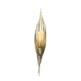 Mid-Century Modern Style Brass Sconce Candle Holde