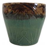 USA Pottery Two-Tone Ceramic Planter