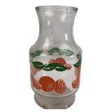 Citrus Fruit Pattern Glass Pitcher