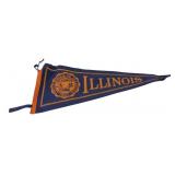 VTG University of Illinois Felt Pennant, 28.5"