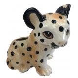 Inarco Japan Ceramic Leopard Cub Planter