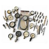 Mixed Lot of Automotive Gauges, Drill Bits and Air