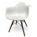 MCM Style Molded Plastic Armchair