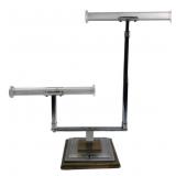 MCM Two-Tier Jewelry Display Stand, 18.5" H