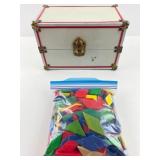 VTG Metal Roller Skate Box and Children