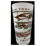 New York Thruway Frosted Glass Tumbler