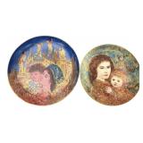 Edna Vibel Collector Plates, Set of Two