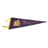 N.Y.P.Co. VTG Detroit Masonic Temple Felt Pennant