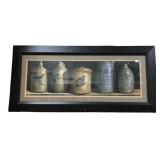 Stoneware Pottery Print in Black Frame