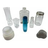 Assorted Glassware Collection with Mason Jar