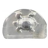 Viking Glass Turtle Paperweight
