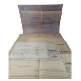 Mixed Lot of Architectural and Technical Blueprint