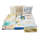 Collection of Original Watercolors and Drawings