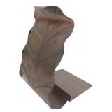 Vermont Hand Hammered Copper Leaf Bookend