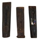 Set of Three Steel Splitting Wedges, 8.5"-10"