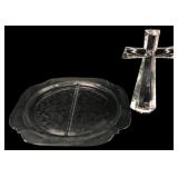 Teleflora 24% Lead Crystal Cross and Pressed Glass