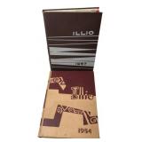 1954 and 1957 University of Illinois Illio Yearboo