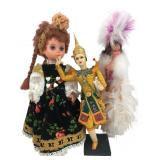 Mixed Lot of Three Collectible Dolls