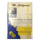 1956 Rockwell D. Hunt Mr. California Autobiography